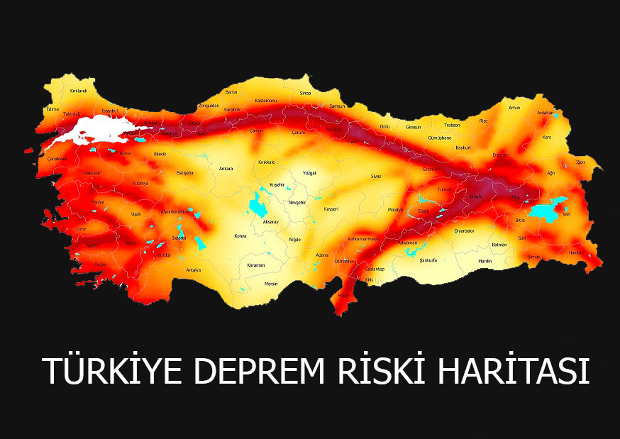 Türkiye deprem riski haritası